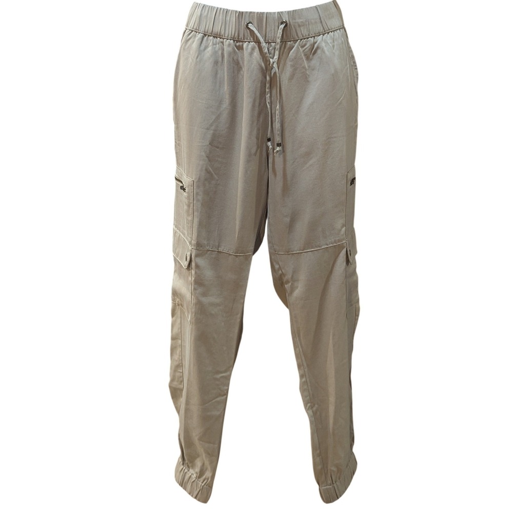 Banana Republic Women Khaki Tan Cargo Jogger Pants Elastic Waist NWT Small